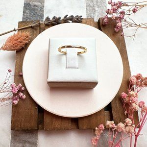 14kt Gold Plated Sterling Silver Eternity Band Ring